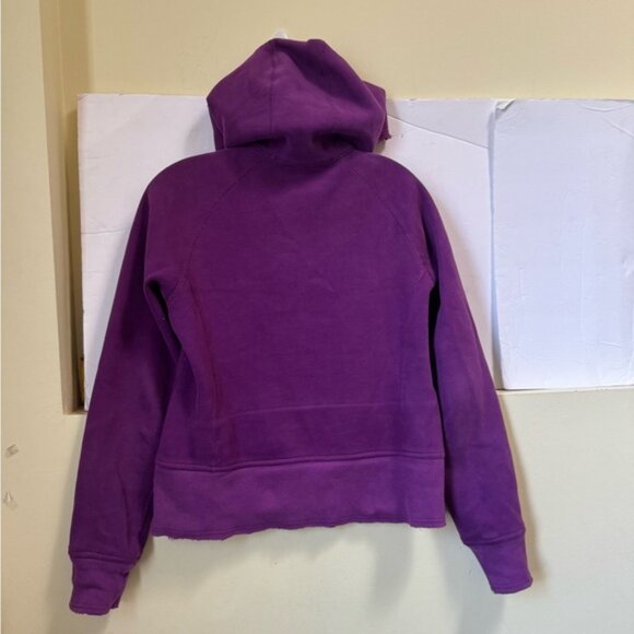 Lululemon Scuba Raw Edge Hoodie Jacket Zip Cotton Cozy Fleece Pockets Ribbed 8 - Picture 8 of 16